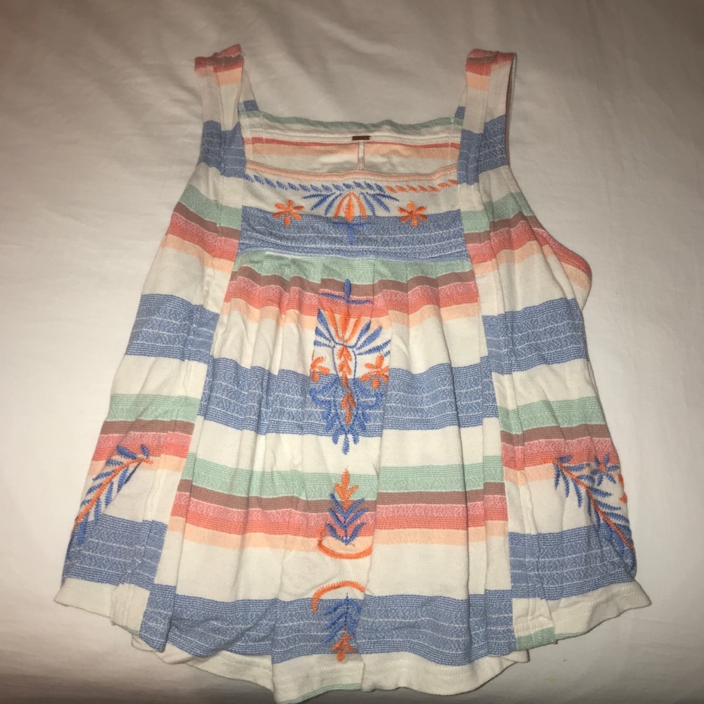 NWT Free People “Ivory Combo” Shirt